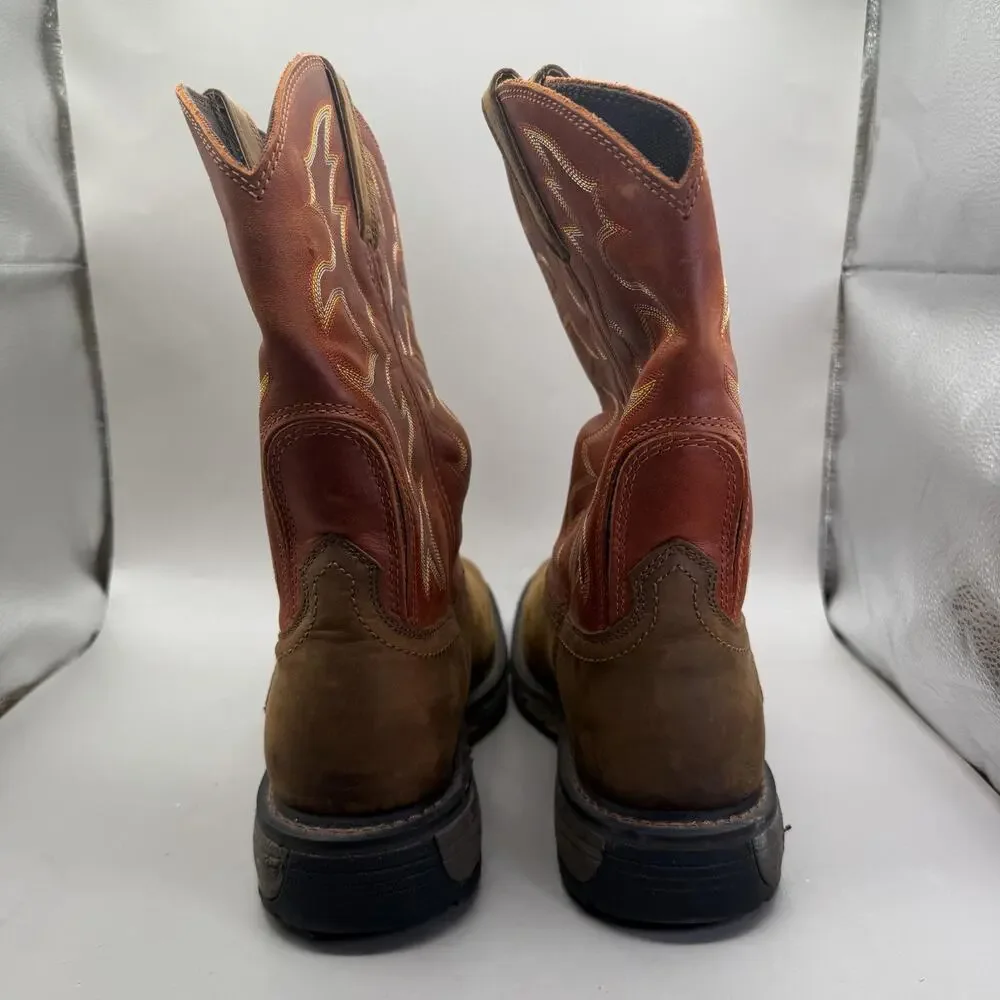 Ariat Workhog 10005888 Western Work Boots Mens Size 10.5 D Brown Leather ATS